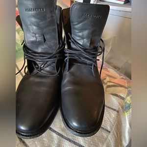 Men’s All Saints black leather boots. Great condition. Size 45